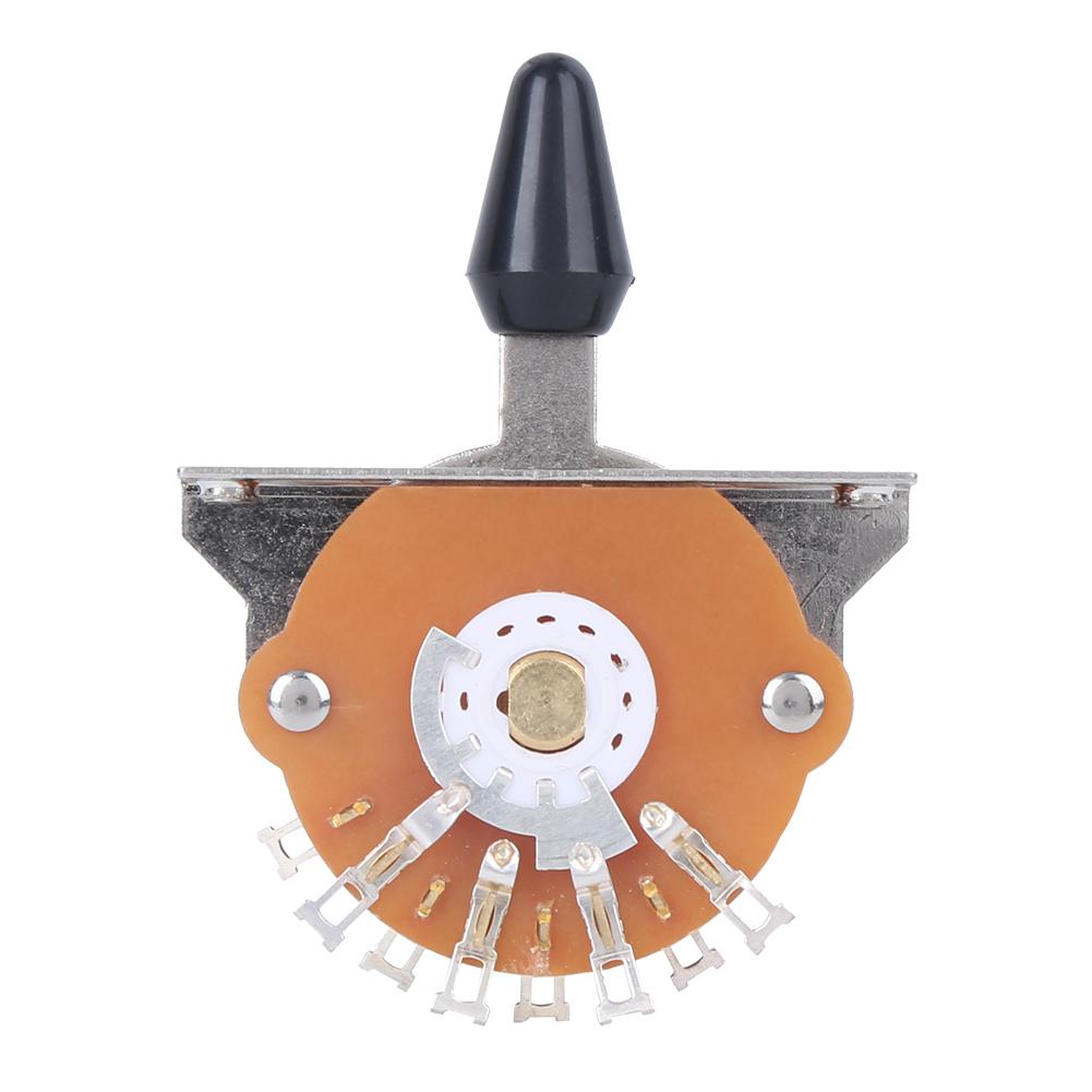 5Way Electric Guitar Switch Metal Plastic with Screws Musical Instrument AccessoriesBlack