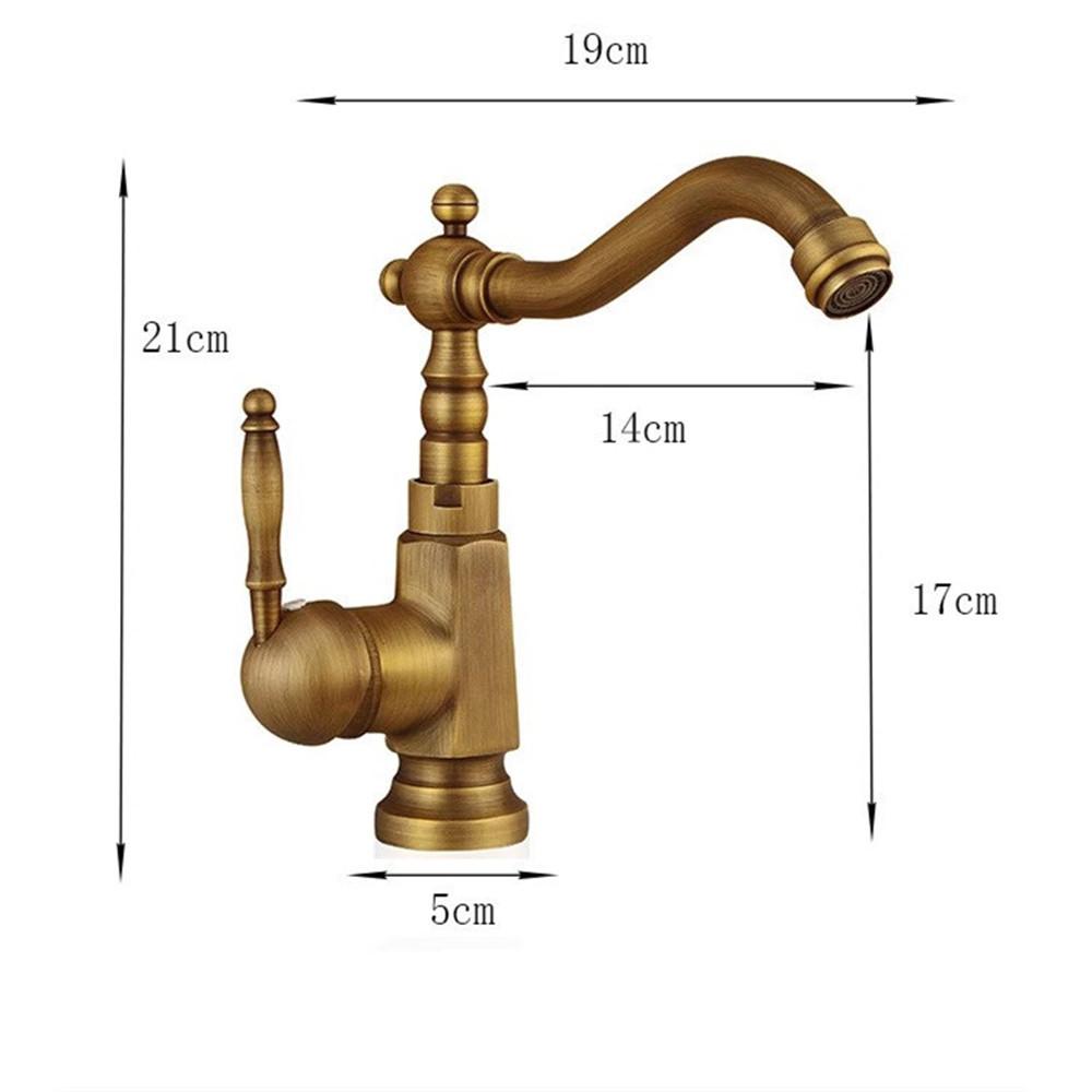Tuqiu Gold Tall Torneiras Bathroom Faucet Basin Faucet Sink Faucet Antique Lavotory Faucet Basin Taps Hot Cold Mixer Tap Crane