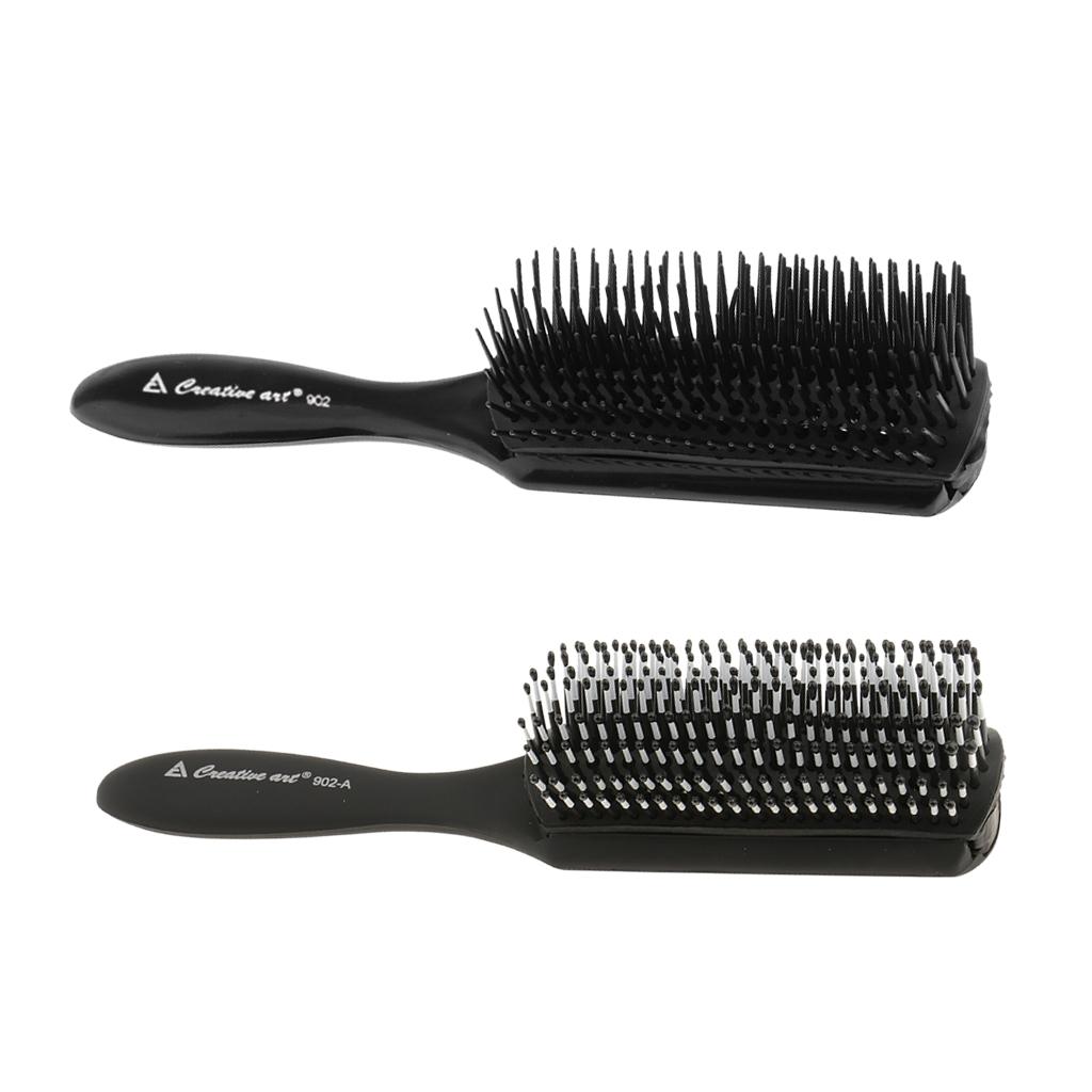 2pcs Adjustable Hair Brush Anti Hairdressing Hairbrush Styling Tool Scalp Massage