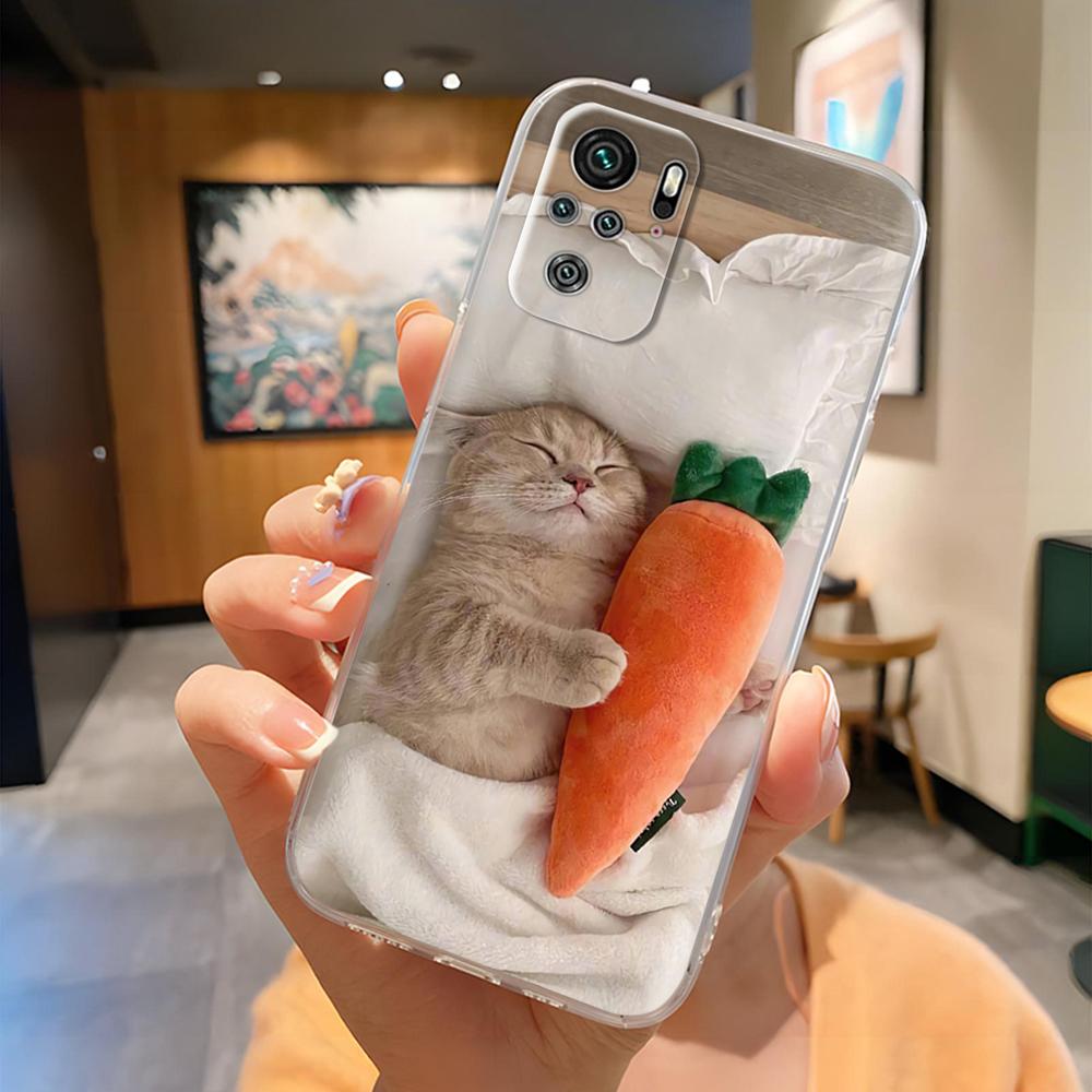 For Xiaomi Redmi Note 10 4G Case Note 10S Cute Painted Soft Silicone Back Cover For Redmi Note 10 Pro Max Clear Full Phone Cases