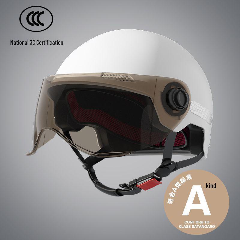 Unisex Electric Scooter & Motorcycle Summer Half Helmet - All Season Use