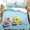 2023 Kawaii Cuphead Mugman Bettwäsche-Set Einzelbett Doppelbett Vollgröße Queen Size King Size Bettwäsche-Sets für Erwachsene Kinder Schlafzimmer Bettbezüge Anime Spiel Bett