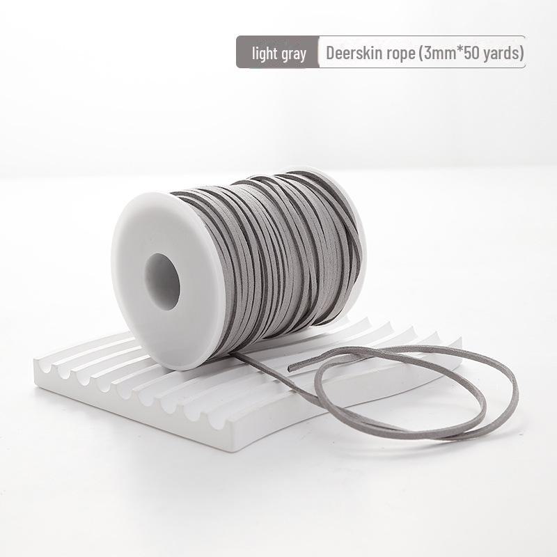 Koreanisches Hirschleder Wildleder Blumenband & Samt Schleife für DIY Dekoration