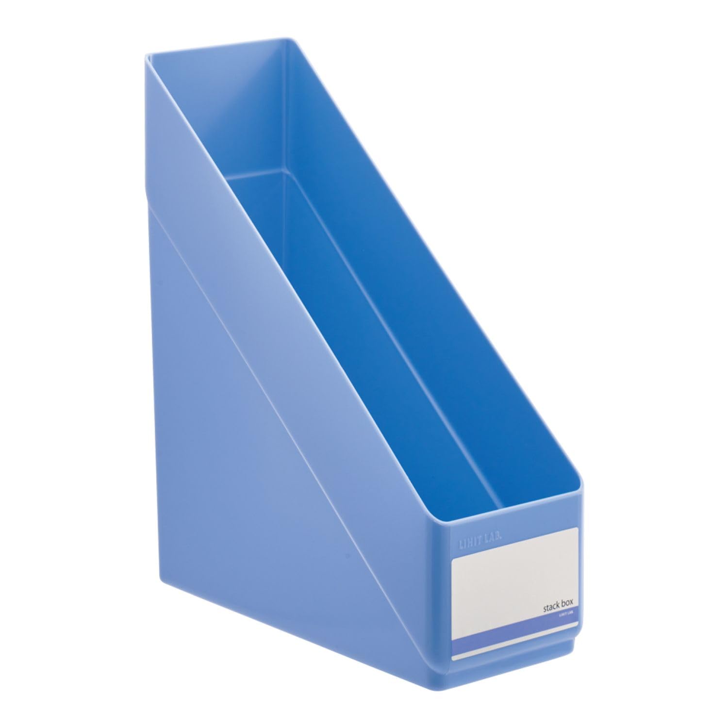 LIHIT LAB Stackable File Box A4 Vertical Blue G1610-14