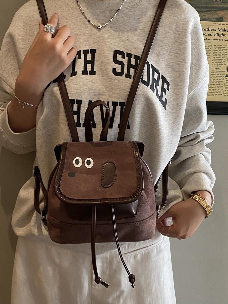 Herbst/Winter Koreanischer Stil Cartoon Eltern-Kind Crossbody Rucksack für Damen