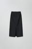 The Penny Wool Herringbone Long Skirt - Charcoal