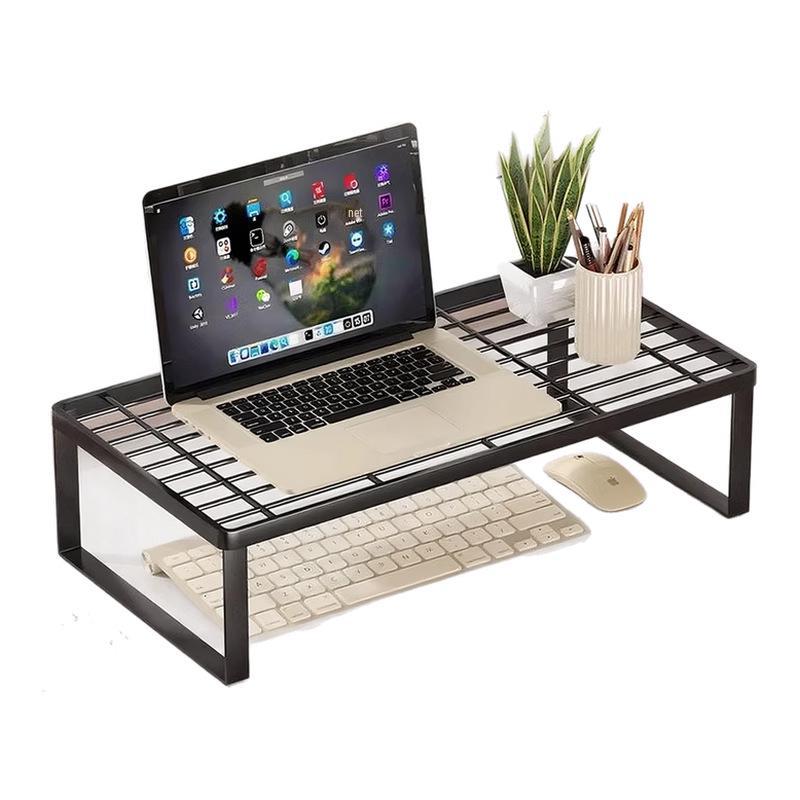 Iron Art Desktop Laptop Stand with Cooling Base and Monitor Bracket