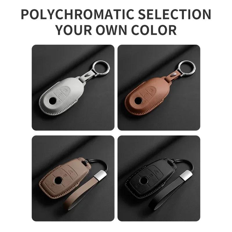Car Key Case Cover for Mercedes Benz  A B C D E S Class W204 W212 W176 GLC CLA GLA AMG GLS GLE GLK CLS S350 S500 Car Key Shell