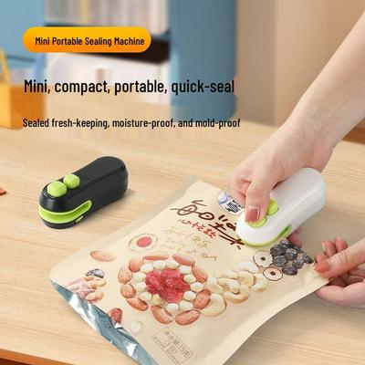 Portable Mini USB Food Sealing Machine - Hand-Press Vacuum Sealer for Small Plastic Bags