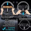 All-season, the anti-slip size of the full-diamond steering wheel cover is suitable for a diameter of 15 inches /38 centimeters