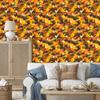 Gold and Rust Military Camouflage Wallpaper for Living Room and Bedroom 50x1000