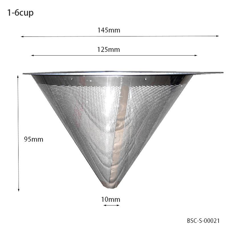

Фильтр для кофе из нержавеющей стали 304, американская двухслойная фильтровальная бумага, воронка для капельного ручного заваривания кофе, основание воронки L