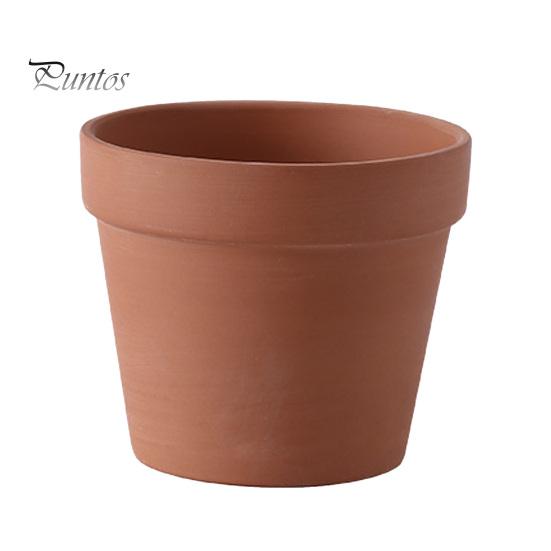 Durable Garden Planter Terracotta Flowerpot, Clay Plant Pot with Drainage Hole, Porous Succulents for Indoor Outdoor Plants Cacti Herbs Thick