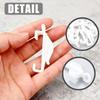 50/100Pcs Curtain Hooks Plastic Curtain Glider Hooks Set Curtain Track Hook Hanging Drapery Hooks for Door Window Shower Curtain