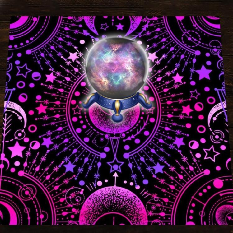 Witchcraft Deck Cloth Wall Decoration Tarots Card Tablecloth Square Divinations Tapestry  Divinations Card Mat Enduring