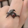 Gothic Style Crow Ring for Unique and Mysterious Fashion Lovers Finger Accessory for Parties Festivals and Daily Wear