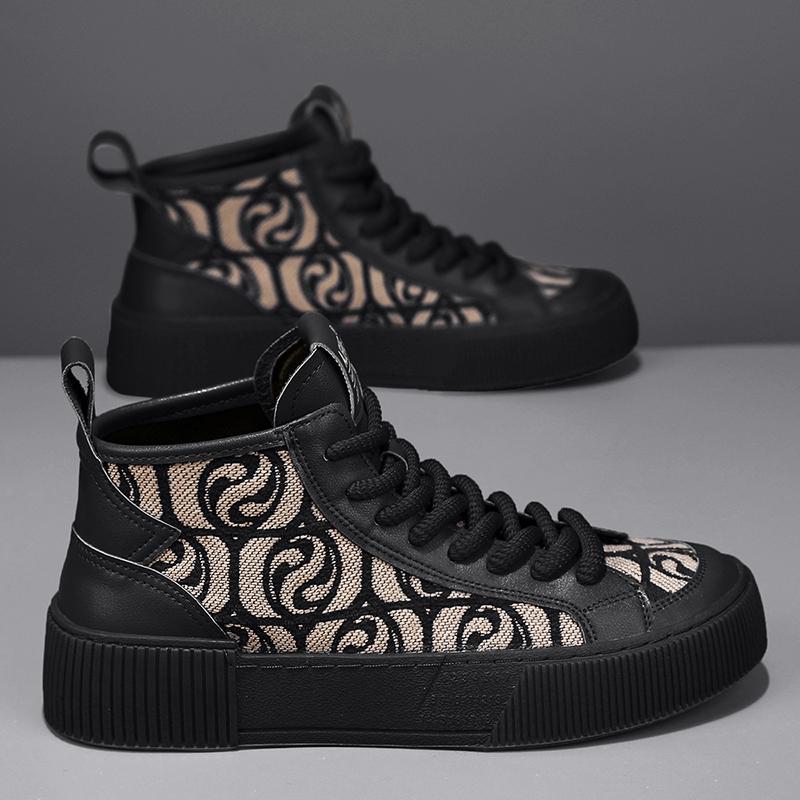 

Брендовые высокие парусиновые туфли для мужчин, модные мужские туфли на платформе, вулканизированные китайские мужские красные парусиновые кроссовки, дизайнерские эспадрильи 39