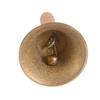 Wooden Handle Hand Bell with Pure Copper 8cm Diameter Ring for Classroom Use