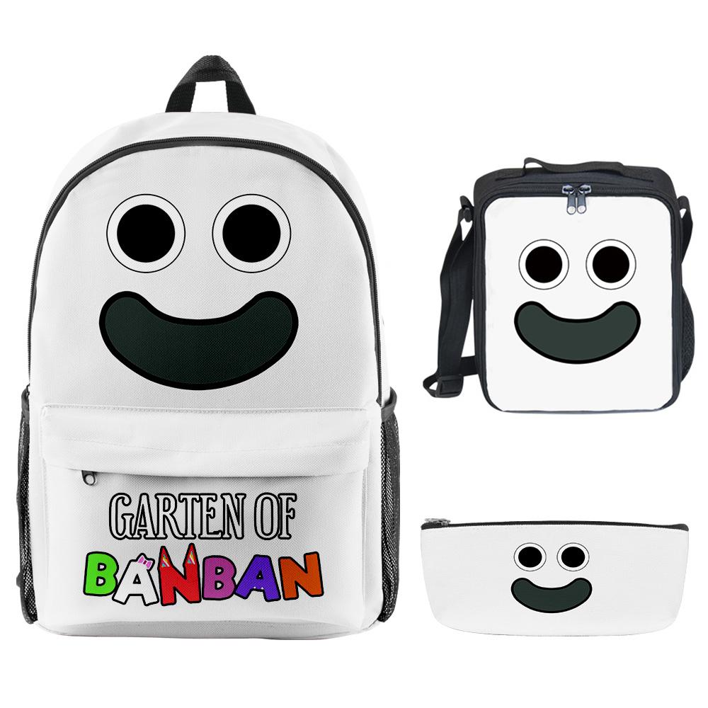 Klassische Neue Garten of Banban 3D-Druck 3 Stück/Set Schülertaschen Rucksack für Laptop Tagesrucksack Umhängetasche Brottasche Federmäppchen