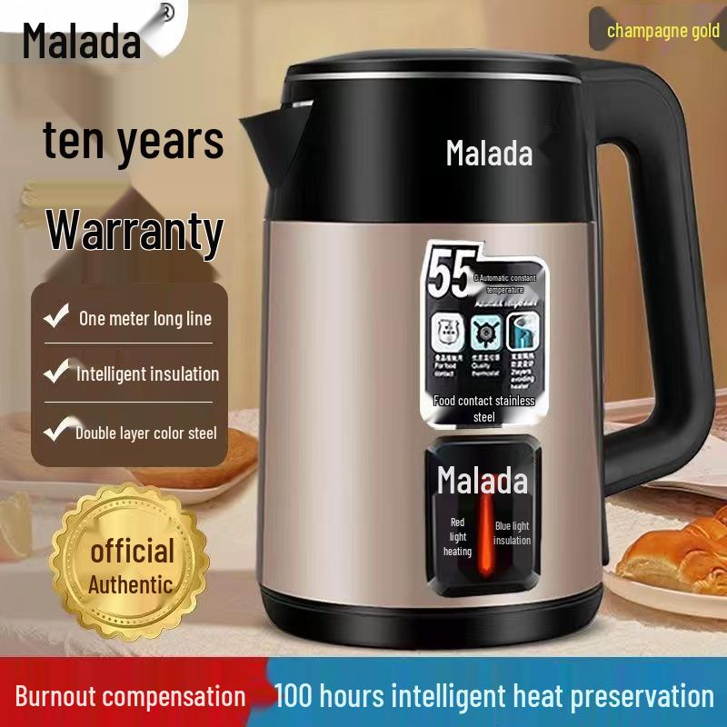 

Электрический чайник Wanlida объемом 3 л из нержавеющей стали с изоляцией для домашнего использования