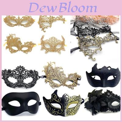 Halloween Mask Costume Props With Lace Half Face Jewelry For Adult Costume Party