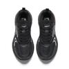 Anta Men Galaxy Retro Versatile Thick-Sole Elevation Soft Comfort Casual Shoes Black Silver 912618839-4