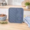 Pet Feeding Slow Down Mat Food with Suction Cups, Four-Zone Tray for Cup Eating Anxiety Relief, Non-Slip Silicone Lick Dogs And Cats Bite-resistant