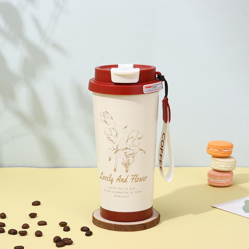 316 Stainless Steel Smart Display Insulated Coffee Mug, Large Capacity with Custom Logo