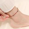 Hetian Jade Red String Peace Anklet for Women - 2025 Style Woven Foot Chain
