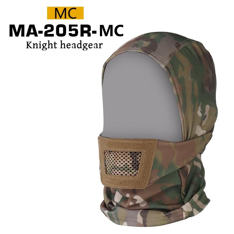 Outdoor Airsoft Mask for Men Sport Mask Headgear Full Face Protection Knight Headwear for Paintball Camping Sport Cycling