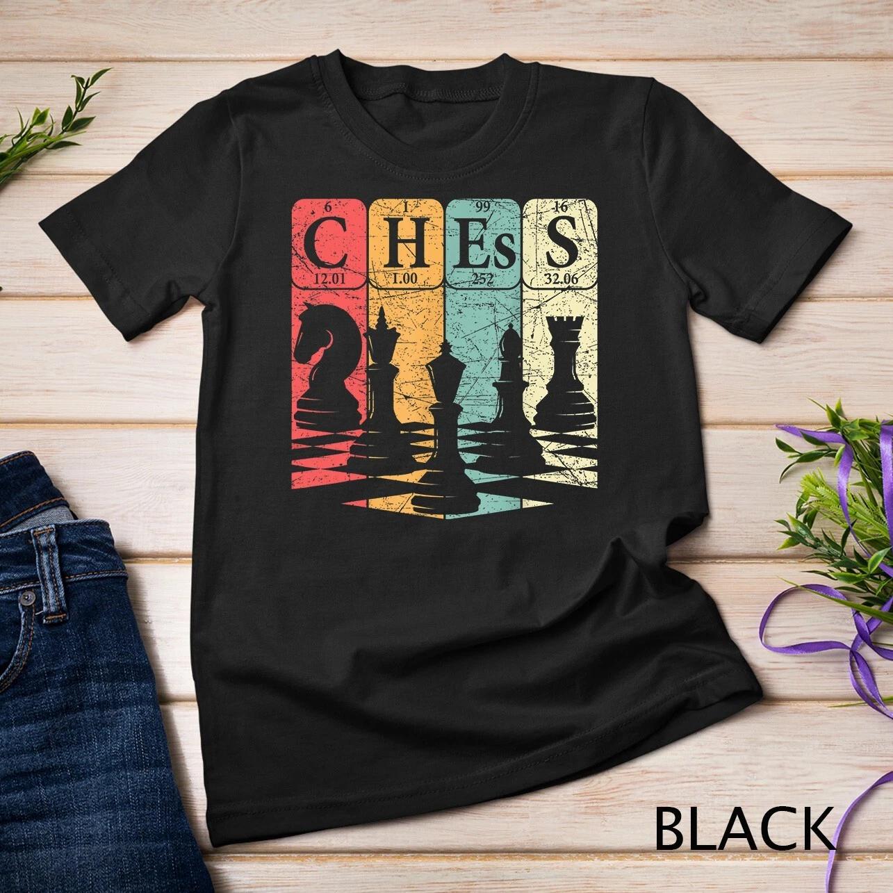 Chess Periodic Table Elements Nerd Chess Player Vintage T-Shirt Unisex T-shirt S