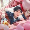 Kpop Park Ji-Hoon Cushion Cover Pattern Printed Pillowcase for Living Room Sofa Cushion Cover & Bedroom Decor