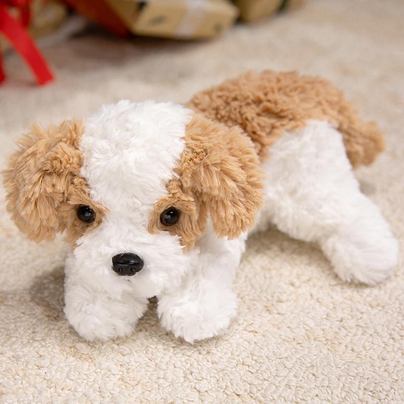 

32-48cm Cute Real Life Curly Dog Bichon Dog Plush Toy Kawaii Cartoon Plush Play kits Girl Birthday Celebration Girlfriend Xmas Holiday Present 32cm