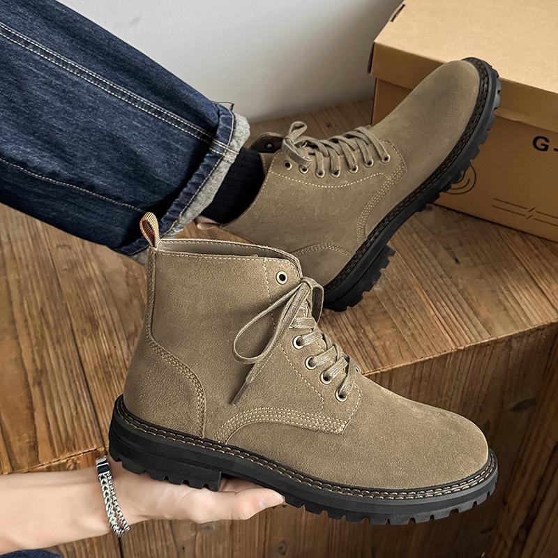 Fashion Autumn and winter boots Trendy men's minimalist style design Fashion party Outdoor street High quality luxury shoes lace-up New