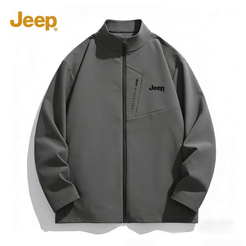 JEEP Men s Stand Collar Windbreaker Jacket XL
