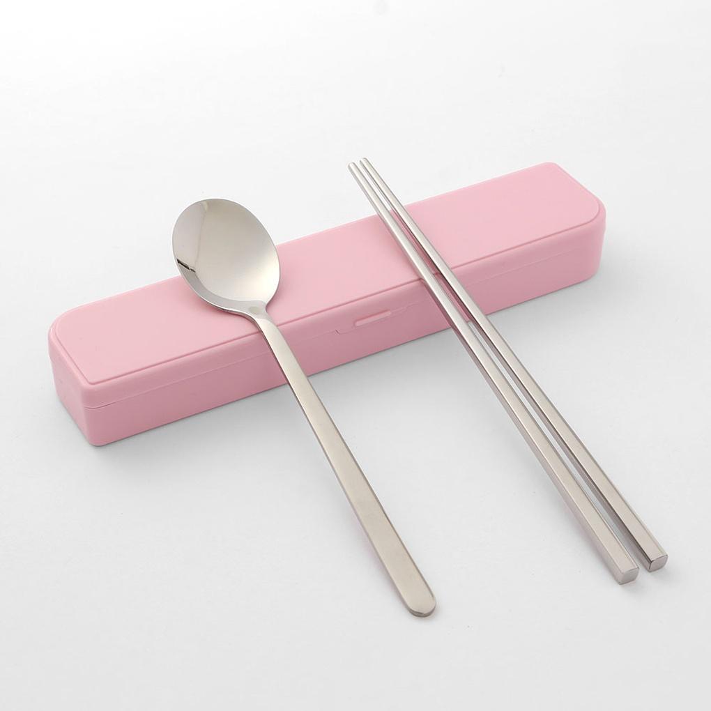Pastel Portable Cutlery Set (Pink)