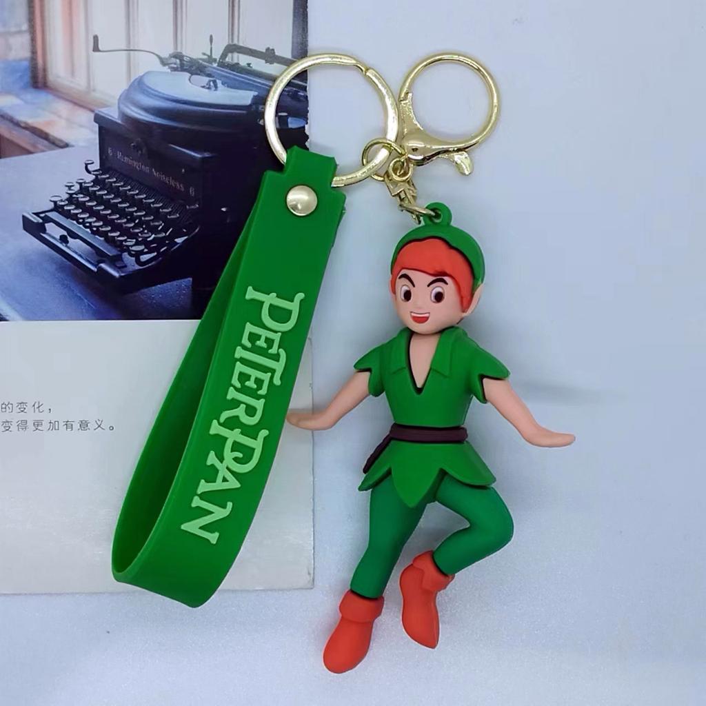 New Creative Cartoon Peter Pan Keychain Bag Car Keychain Accessories Gift Kawaii Cute Personalized Gifts Y2k Fashion Toys Anime