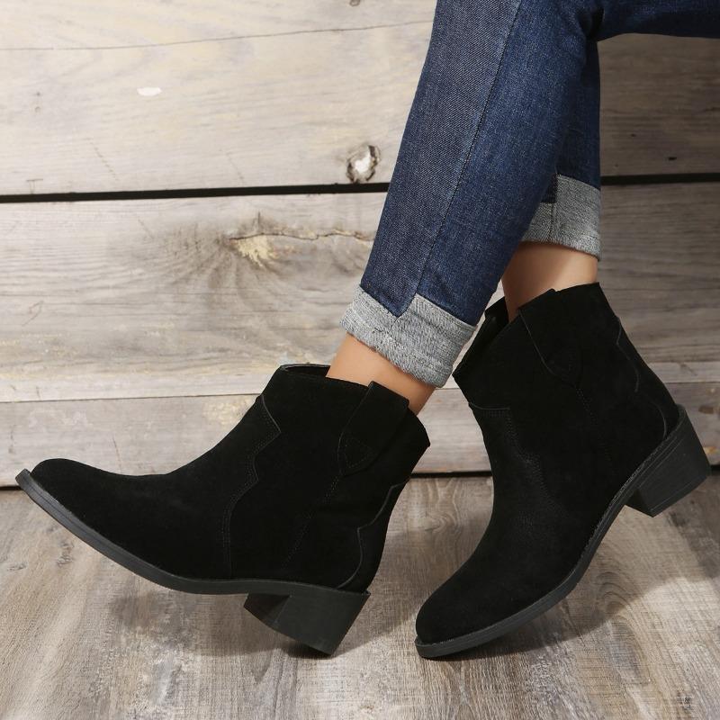 Европейские и американские туфли на среднем каблуке с коротким рукавом — фото 6