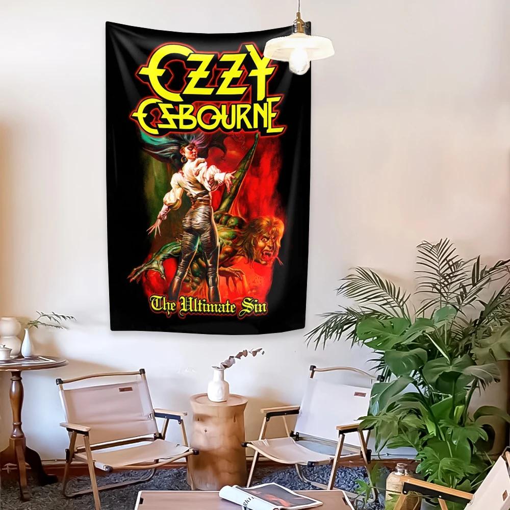 Tapestry Cantante Musica Rock And Roll Copertina Album Ozzy Osbourne Decorazione Casa Appeso a Parete Panno di Sfondo Decorazione Camera da Letto Dormitorio