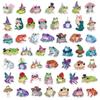 50PCS Cute Frog Stickers Exquisite Hand Account Materials Phone Cases Laptop Suitcases Water Cups Waterproof Stickers