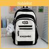 Letter Stylish Backpack With Color Blocking For Middle And High Students School
