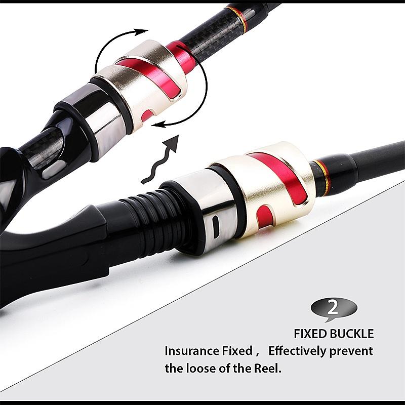 Casting Rod 2.1M 4 Piece Carbon Graphite Portable Baitcast Rod Inshore Fishing Pole Freshwater