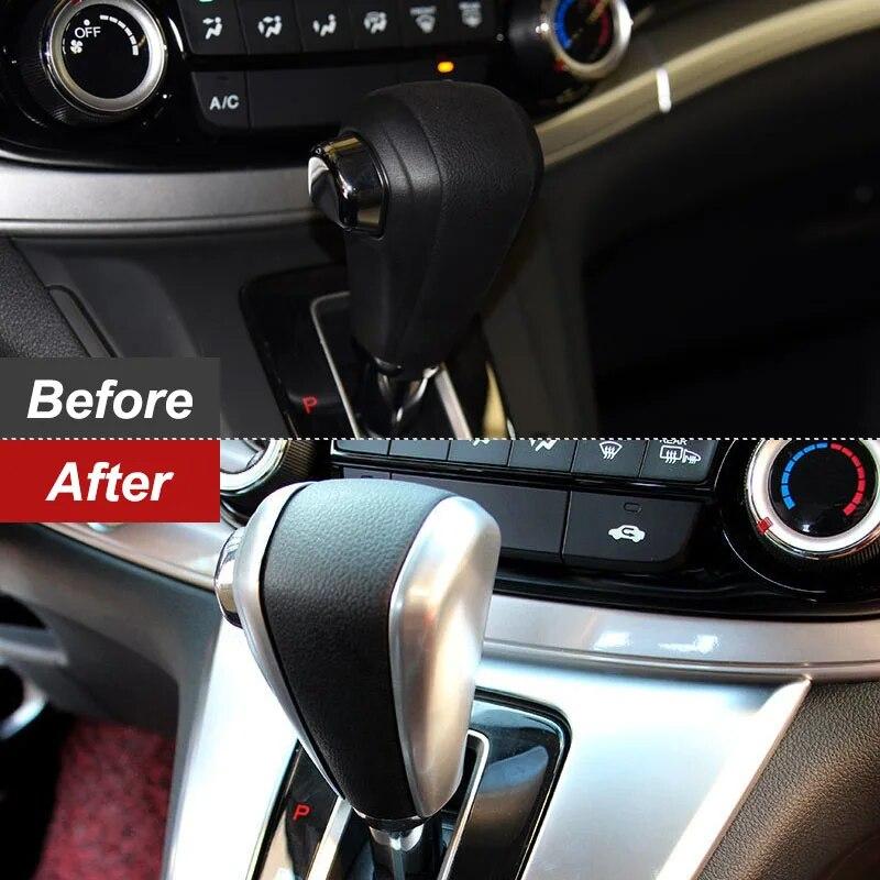 Car Gear Head Shift Knob Cover Gear Shift Handle Trim Sticker For Honda CR-V CRV 2015 2016 ABS Car Styling Accessories