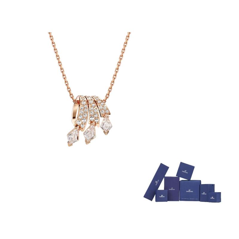 Swarovski DRAGON PHOENIX Necklaces Unisex Pink F-Original brand box (color random) розовый