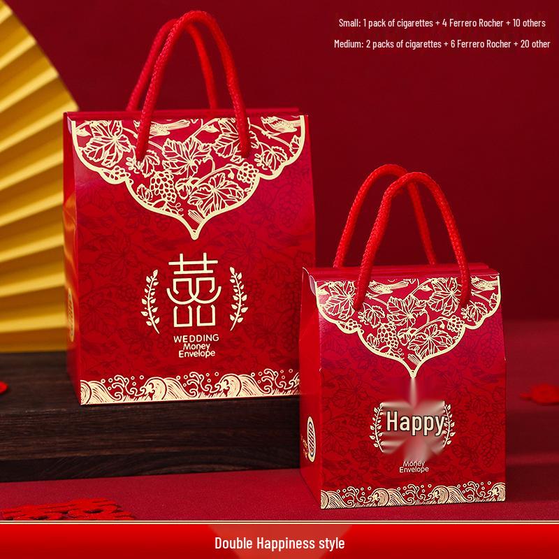 Wedding Gift Candy Box and Bag Set for Melon Seeds