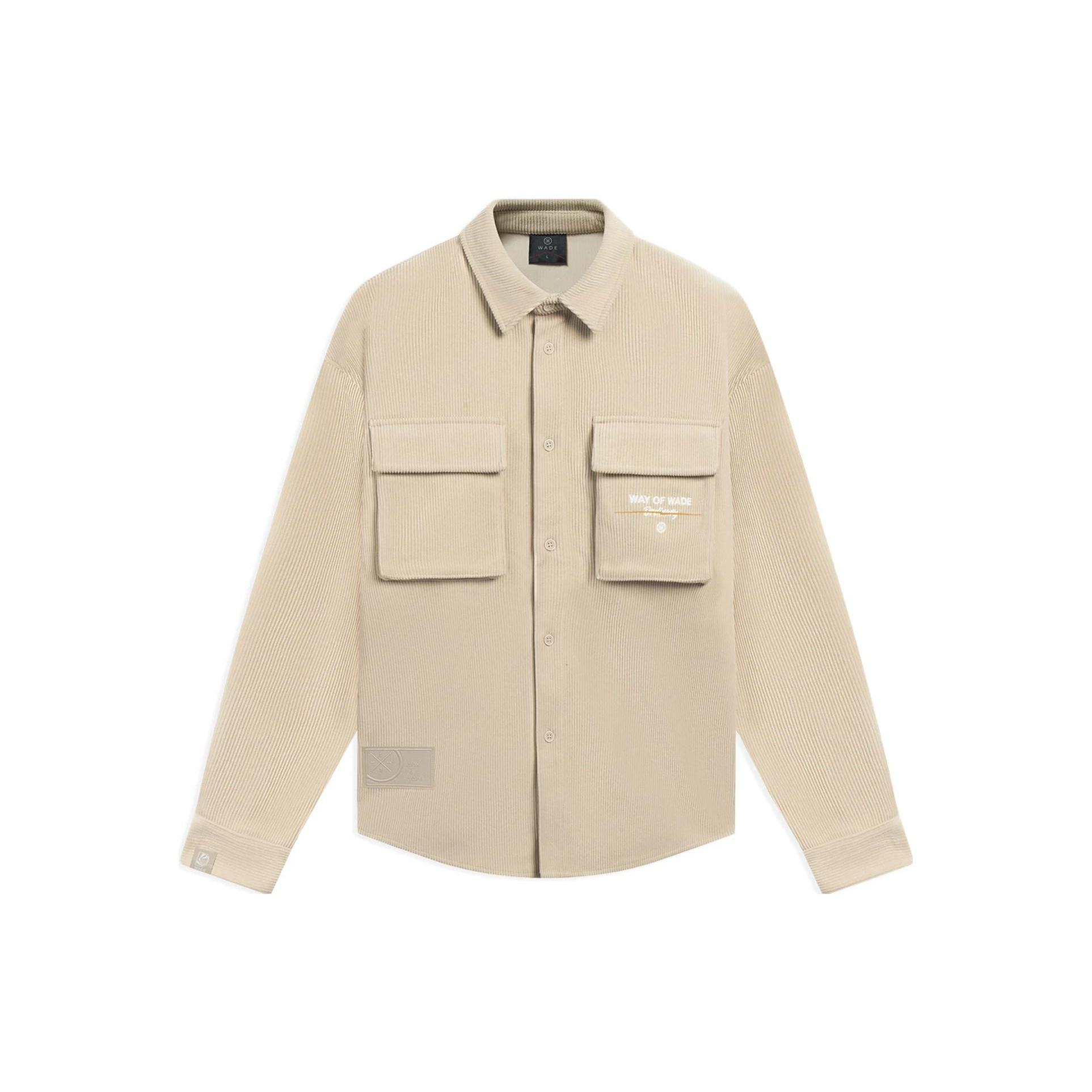 Li-Ning Way Of Wade Graphic Corduroy Jacket Creamy Brown Men s AFDSB25-3 XL