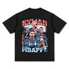 Kylian Mbappé Football T Shirt Oversized Cotton Short Sleeve Standout Casual Top For Street Style Daily Wear Outfit