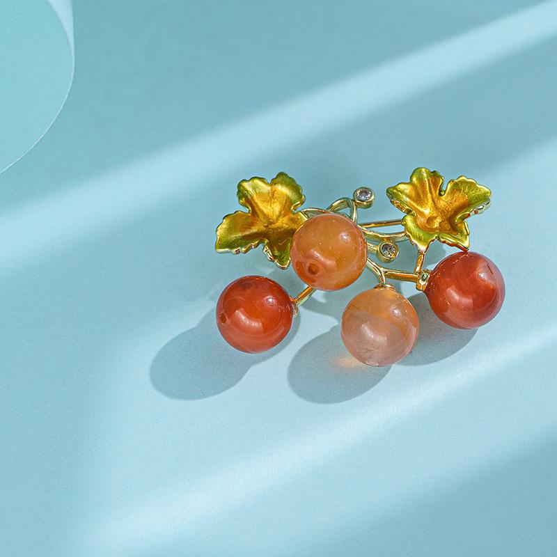 Senior Brooches Flower Leaf Brooch Pins for Women Suit Pendant  Fashion Brooches Jewelry