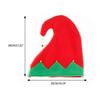 Christmas Elf Hat with Jingle Bells Red and Green with Red Zig Brim for Christmas Parties Dress Up Cosplay