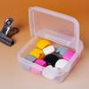 1PC Transparent plastic flip storage box, square PP box, desktop miscellaneous storage